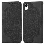 Custodia portafoglio in pelle con mandala per iPhone XR