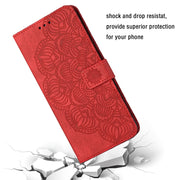 Custodia per cellulare in pelle flip goffrata con mandala, For iPhone XS Max, For iPhone SE 2022 / 2020 / 8 / 7, For iPhone 7 Plus / 8 Plus