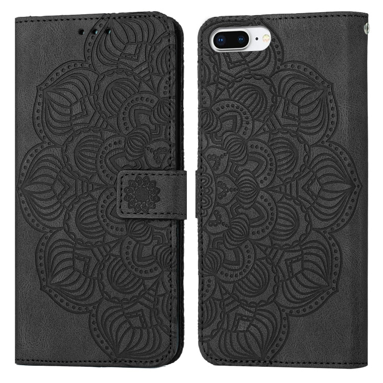 Custodia portafoglio in pelle flip per iPhone 8 Plus e 7 Plus