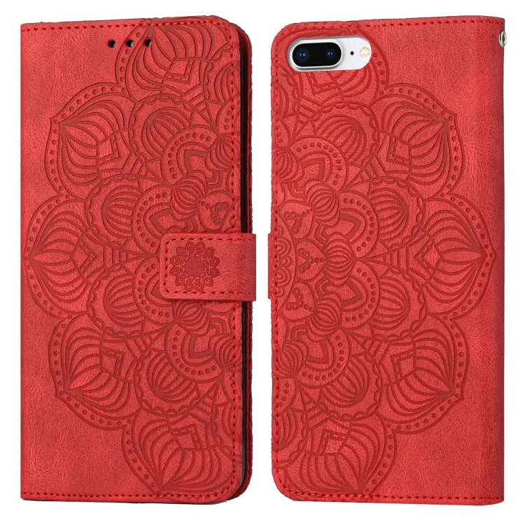 Custodia portafoglio in pelle flip per iPhone 8 Plus e 7 Plus