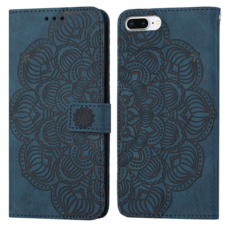Custodia portafoglio in pelle flip per iPhone 8 Plus e 7 Plus