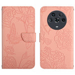 Custodia per cellulare in pelle goffrata con peonia a farfalla, For Honor Magic4, For Honor Magic4 Pro, For Motorola Moto G42, For Motorola Moto G62 5G