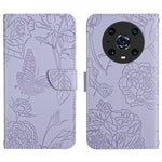 Custodia per cellulare in pelle goffrata con peonia a farfalla, For Honor Magic4, For Honor Magic4 Pro, For Motorola Moto G42, For Motorola Moto G62 5G