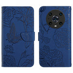 Custodia per cellulare in pelle goffrata con peonia a farfalla, For Honor Magic4, For Honor Magic4 Pro, For Motorola Moto G42, For Motorola Moto G62 5G