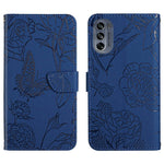Custodia per cellulare in pelle goffrata con peonia a farfalla, For Honor Magic4, For Honor Magic4 Pro, For Motorola Moto G42, For Motorola Moto G62 5G