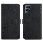 Custodia per cellulare in pelle goffrata con peonia a farfalla, For Motorola Moto G52J 5G, For Motorola Moto G71S, For OPPO Realme Narzo 50 4G, For OPPO Reno7 4G