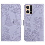 Custodia per cellulare in pelle goffrata con peonia a farfalla, For Motorola Moto G52J 5G, For Motorola Moto G71S, For OPPO Realme Narzo 50 4G, For OPPO Reno7 4G