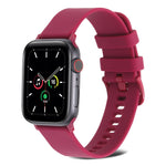 Cinturino in silicone a trama normale per Apple Watch Series, 7 41mm / 6&SE&5&4 40mm / 3&2&1 38mm, 7 45mm / 6&SE&5&4 44mm / 3&2&1 42mm