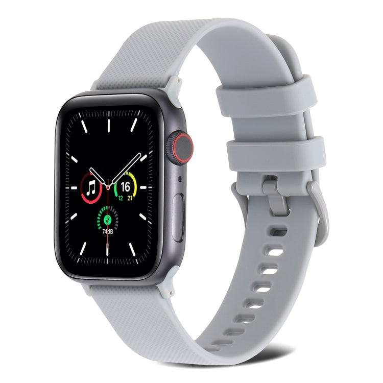 Cinturino in silicone a trama normale per Apple Watch Series, 7 41mm / 6&SE&5&4 40mm / 3&2&1 38mm, 7 45mm / 6&SE&5&4 44mm / 3&2&1 42mm