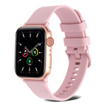 Cinturino in silicone a trama normale per Apple Watch Series, 7 41mm / 6&SE&5&4 40mm / 3&2&1 38mm, 7 45mm / 6&SE&5&4 44mm / 3&2&1 42mm