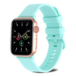 Cinturino in silicone a trama normale per Apple Watch Series, 7 41mm / 6&SE&5&4 40mm / 3&2&1 38mm, 7 45mm / 6&SE&5&4 44mm / 3&2&1 42mm