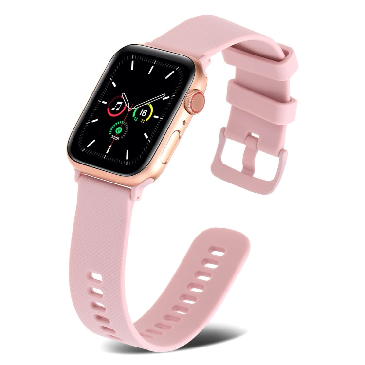 Cinturino in silicone a trama normale per Apple Watch Series, 7 41mm / 6&SE&5&4 40mm / 3&2&1 38mm, 7 45mm / 6&SE&5&4 44mm / 3&2&1 42mm