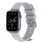 Cinturino in silicone a trama normale per Apple Watch Series, 7 41mm / 6&SE&5&4 40mm / 3&2&1 38mm, 7 45mm / 6&SE&5&4 44mm / 3&2&1 42mm