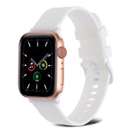 Cinturino in silicone a trama normale per Apple Watch Series, 7 41mm / 6&SE&5&4 40mm / 3&2&1 38mm, 7 45mm / 6&SE&5&4 44mm / 3&2&1 42mm