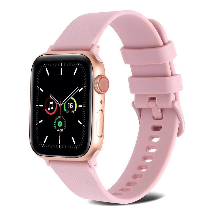 Cinturino in silicone a trama normale per Apple Watch Series, 7 41mm / 6&SE&5&4 40mm / 3&2&1 38mm, 7 45mm / 6&SE&5&4 44mm / 3&2&1 42mm