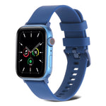 Cinturino in silicone a trama normale per Apple Watch Series, 7 41mm / 6&SE&5&4 40mm / 3&2&1 38mm, 7 45mm / 6&SE&5&4 44mm / 3&2&1 42mm