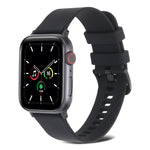Cinturino in silicone a trama normale per Apple Watch Series, 7 41mm / 6&SE&5&4 40mm / 3&2&1 38mm, 7 45mm / 6&SE&5&4 44mm / 3&2&1 42mm