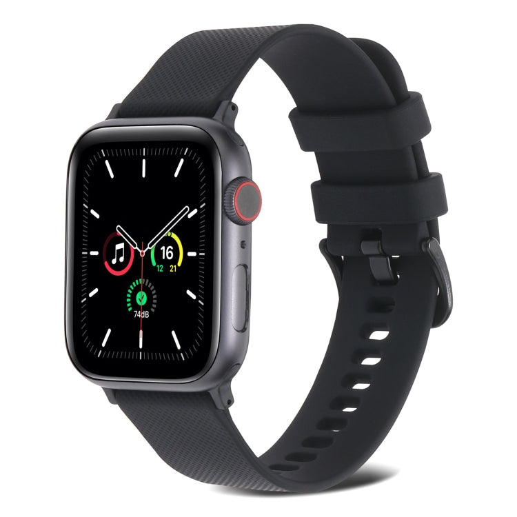 Cinturino in silicone a trama normale per Apple Watch Series, 7 41mm / 6&SE&5&4 40mm / 3&2&1 38mm, 7 45mm / 6&SE&5&4 44mm / 3&2&1 42mm