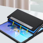Custodia per telefono a conchiglia orizzontale in pelle con ID display chiamata Smart Touch, For Huawei Mate X2