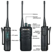 1 paio RETEVIS RB29 FRS Radio bidirezionale con licenza gratuita Walkie Talkie, RB29