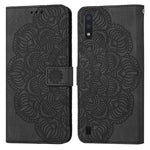 Custodia per cellulare in pelle flip goffrata con mandala, For Samsung Galaxy A01, For Samsung Galaxy A02s 164mm, For Samsung Galaxy A02s 166mm, For Samsung Galaxy A03s 164mm