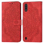 Custodia per cellulare in pelle flip goffrata con mandala, For Samsung Galaxy A01, For Samsung Galaxy A02s 164mm, For Samsung Galaxy A02s 166mm, For Samsung Galaxy A03s 164mm