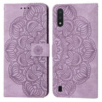 Custodia per cellulare in pelle flip goffrata con mandala, For Samsung Galaxy A01, For Samsung Galaxy A02s 164mm, For Samsung Galaxy A02s 166mm, For Samsung Galaxy A03s 164mm
