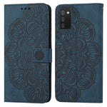 Custodia per cellulare in pelle flip goffrata con mandala, For Samsung Galaxy A01, For Samsung Galaxy A02s 164mm, For Samsung Galaxy A02s 166mm, For Samsung Galaxy A03s 164mm