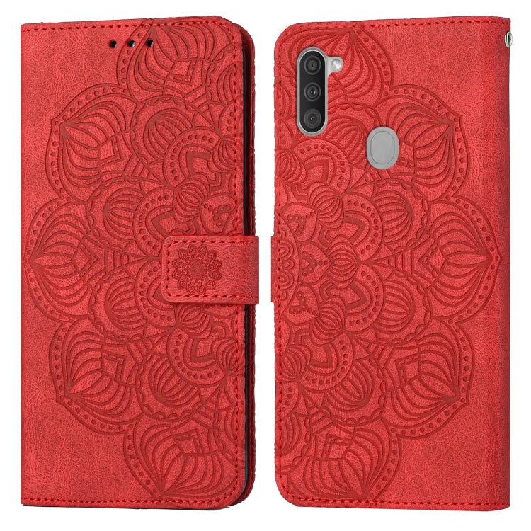 Custodia per cellulare in pelle flip goffrata con mandala, For Samsung Galaxy A03s 166mm, For Samsung Galaxy A11, For Samsung Galaxy A12, For Samsung Galaxy A13 4G