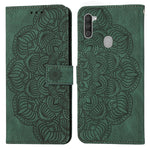Custodia per cellulare in pelle flip goffrata con mandala, For Samsung Galaxy A03s 166mm, For Samsung Galaxy A11, For Samsung Galaxy A12, For Samsung Galaxy A13 4G