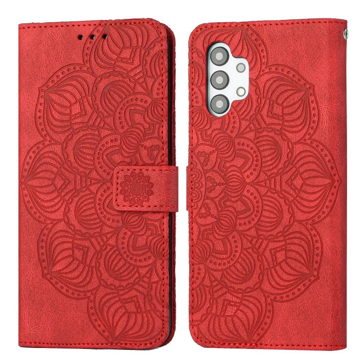 Custodia per cellulare in pelle flip goffrata con mandala, For Samsung Galaxy A03s 166mm, For Samsung Galaxy A11, For Samsung Galaxy A12, For Samsung Galaxy A13 4G