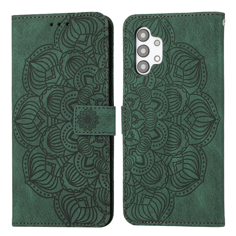 Custodia per cellulare in pelle flip goffrata con mandala, For Samsung Galaxy A03s 166mm, For Samsung Galaxy A11, For Samsung Galaxy A12, For Samsung Galaxy A13 4G