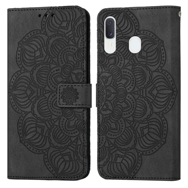 Custodia per cellulare in pelle flip goffrata con mandala, For Samsung Galaxy A13 5G, For Samsung Galaxy A20 / A30, For Samsung Galaxy A20e, For Samsung Galaxy A21s