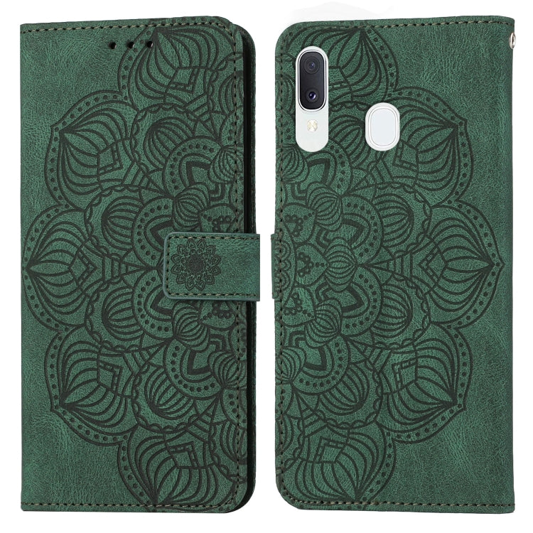 Custodia per cellulare in pelle flip goffrata con mandala, For Samsung Galaxy A13 5G, For Samsung Galaxy A20 / A30, For Samsung Galaxy A20e, For Samsung Galaxy A21s
