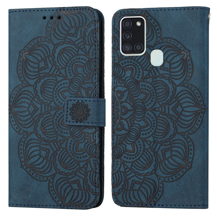 Custodia per cellulare in pelle flip goffrata con mandala, For Samsung Galaxy A13 5G, For Samsung Galaxy A20 / A30, For Samsung Galaxy A20e, For Samsung Galaxy A21s