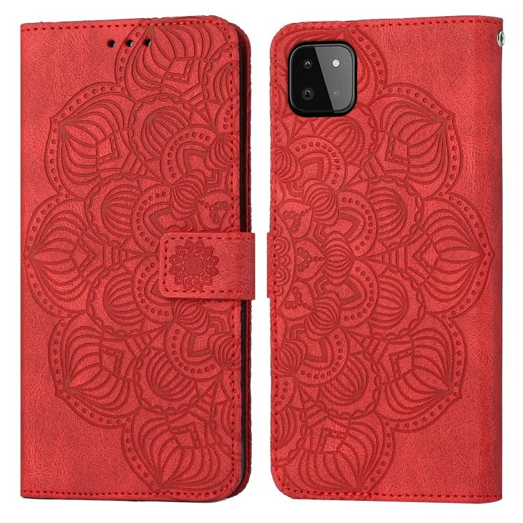 Custodia per cellulare in pelle flip goffrata con mandala, For Samsung Galaxy A22 4G, For Samsung Galaxy A22 5G, For Samsung Galaxy A23, For Samsung Galaxy A31