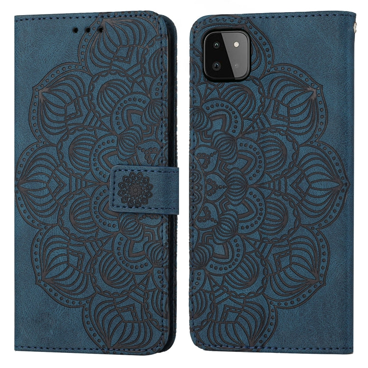 Custodia per cellulare in pelle flip goffrata con mandala, For Samsung Galaxy A22 4G, For Samsung Galaxy A22 5G, For Samsung Galaxy A23, For Samsung Galaxy A31
