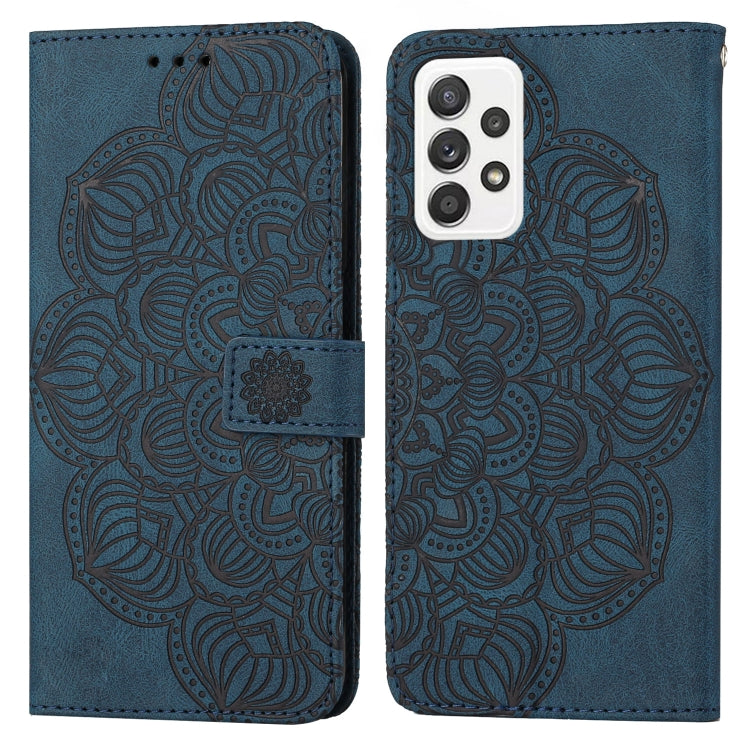 Custodia per cellulare in pelle flip goffrata con mandala, For Samsung Galaxy A22 4G, For Samsung Galaxy A22 5G, For Samsung Galaxy A23, For Samsung Galaxy A31