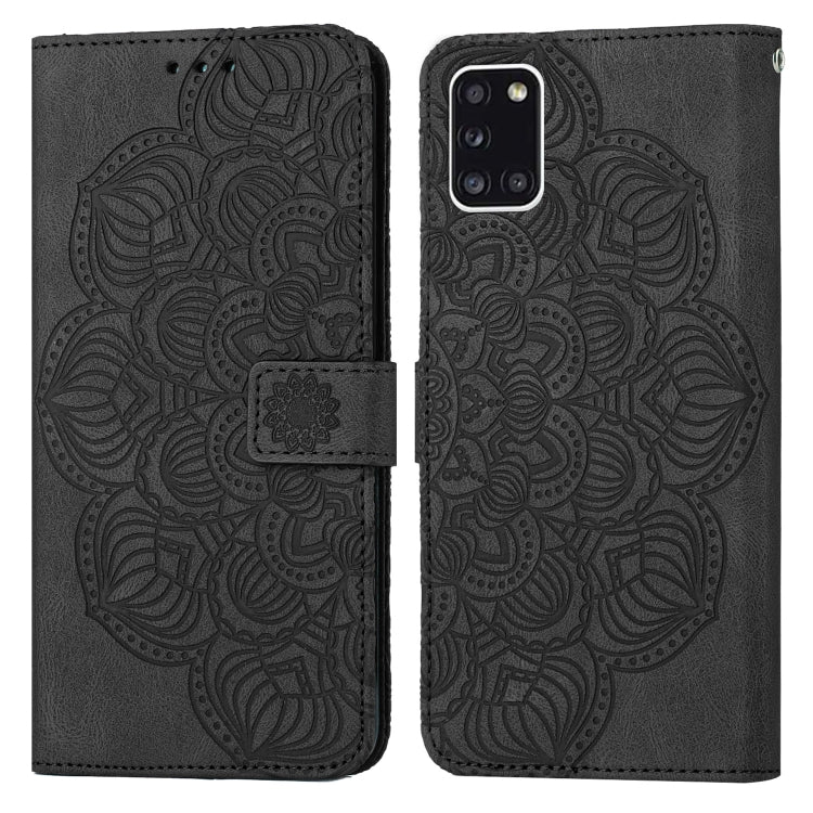 Custodia per cellulare in pelle flip goffrata con mandala, For Samsung Galaxy A22 4G, For Samsung Galaxy A22 5G, For Samsung Galaxy A23, For Samsung Galaxy A31
