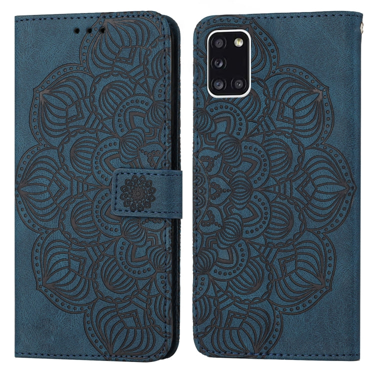 Custodia per cellulare in pelle flip goffrata con mandala, For Samsung Galaxy A22 4G, For Samsung Galaxy A22 5G, For Samsung Galaxy A23, For Samsung Galaxy A31