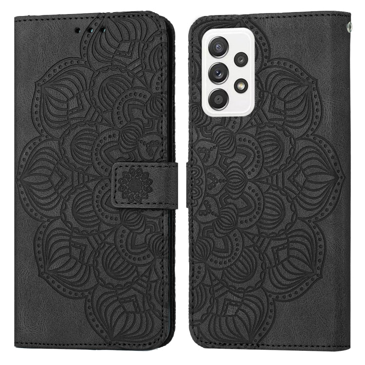 Custodia per cellulare in pelle flip goffrata con mandala, For Samsung Galaxy A32 4G, For Samsung Galaxy A32 5G, For Samsung Galaxy A33 5G, For Samsung Galaxy A40