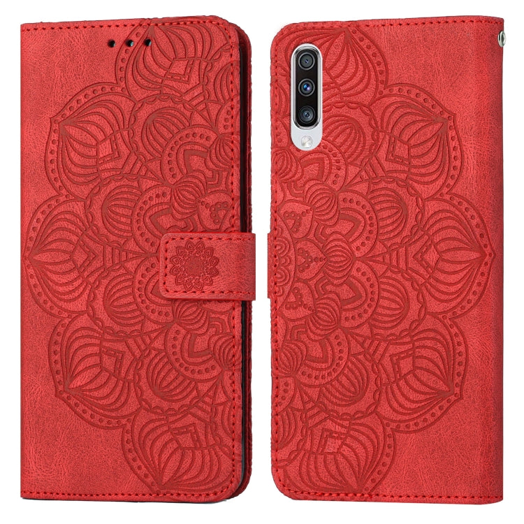 Custodia per cellulare in pelle flip goffrata con mandala, For Samsung Galaxy A42 5G, For Samsung Galaxy A50, For Samsung Galaxy A51 4G, For Samsung Galaxy A52 4G / 5G