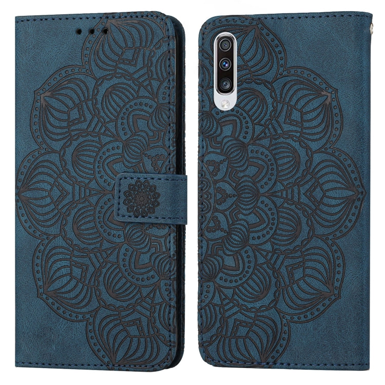 Custodia per cellulare in pelle flip goffrata con mandala, For Samsung Galaxy A42 5G, For Samsung Galaxy A50, For Samsung Galaxy A51 4G, For Samsung Galaxy A52 4G / 5G