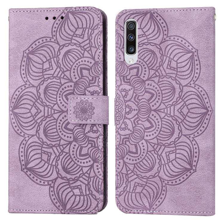 Custodia per cellulare in pelle flip goffrata con mandala, For Samsung Galaxy A42 5G, For Samsung Galaxy A50, For Samsung Galaxy A51 4G, For Samsung Galaxy A52 4G / 5G