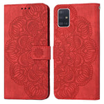 Custodia per cellulare in pelle flip goffrata con mandala, For Samsung Galaxy A42 5G, For Samsung Galaxy A50, For Samsung Galaxy A51 4G, For Samsung Galaxy A52 4G / 5G