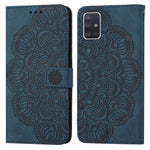 Custodia per cellulare in pelle flip goffrata con mandala, For Samsung Galaxy A42 5G, For Samsung Galaxy A50, For Samsung Galaxy A51 4G, For Samsung Galaxy A52 4G / 5G