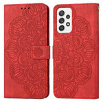 Custodia per cellulare in pelle flip goffrata con mandala, For Samsung Galaxy A42 5G, For Samsung Galaxy A50, For Samsung Galaxy A51 4G, For Samsung Galaxy A52 4G / 5G