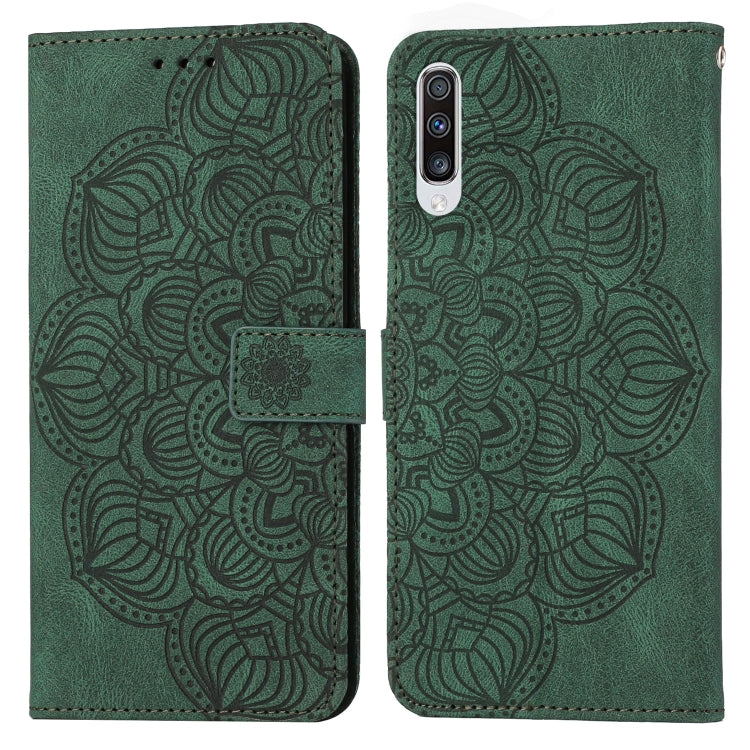 Custodia per cellulare in pelle flip goffrata con mandala, For Samsung Galaxy A53, For Samsung Galaxy A70, For Samsung Galaxy A71 4G, For Samsung Galaxy A72 4G / 5G