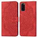 Custodia per cellulare in pelle flip goffrata con mandala, For Samsung Galaxy A73, For Samsung Galaxy S20, For Samsung Galaxy S20 FE, For Samsung Galaxy S20+