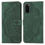Custodia per cellulare in pelle flip goffrata con mandala, For Samsung Galaxy A73, For Samsung Galaxy S20, For Samsung Galaxy S20 FE, For Samsung Galaxy S20+